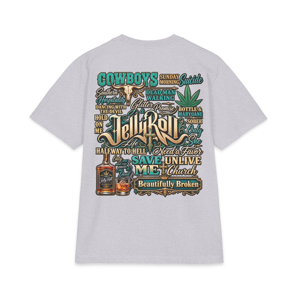 Roll Jelly band portrait T-Shirt | rock country tour tee