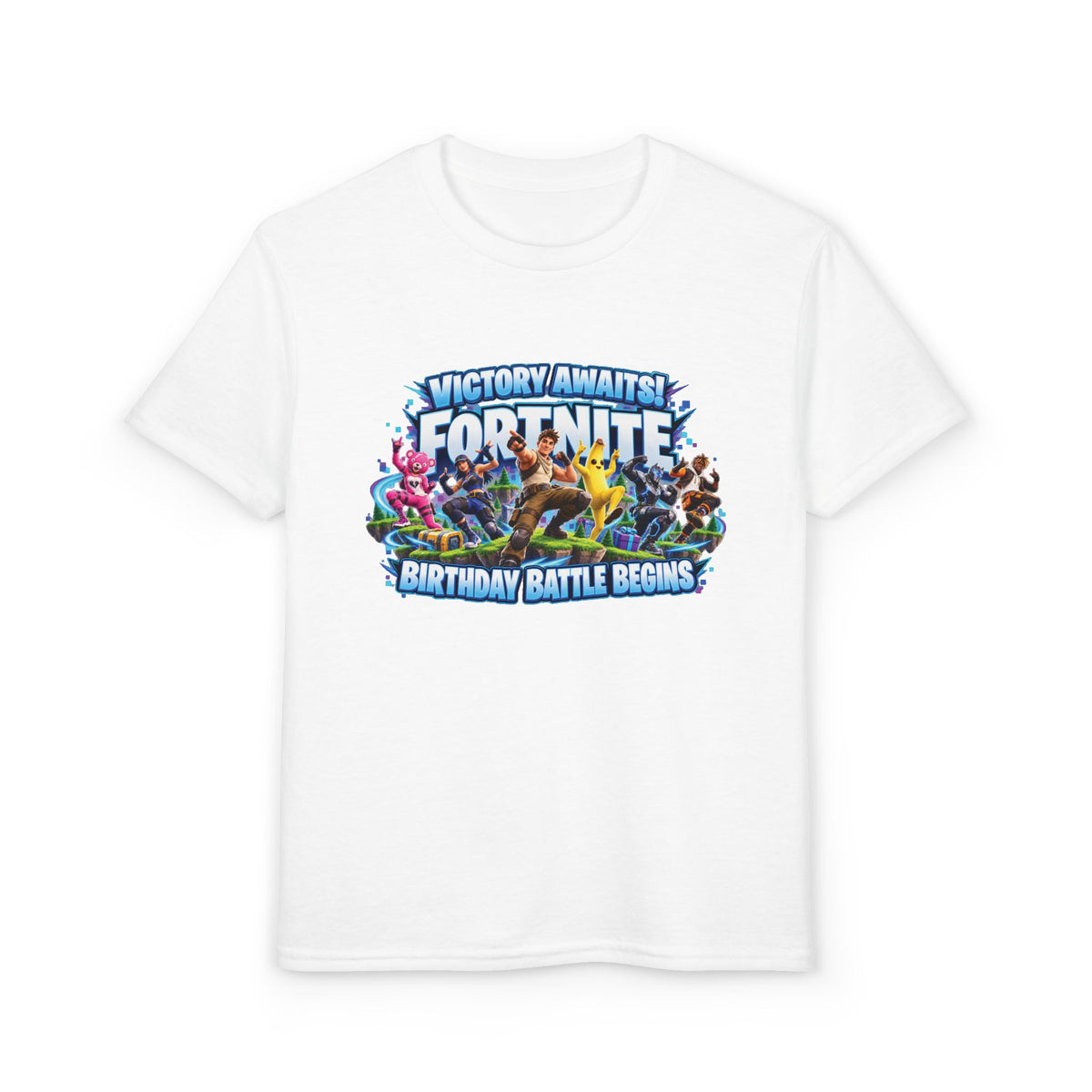 Fortnite Victory Awaits Birthday Battle Begins Youth T-Shirt