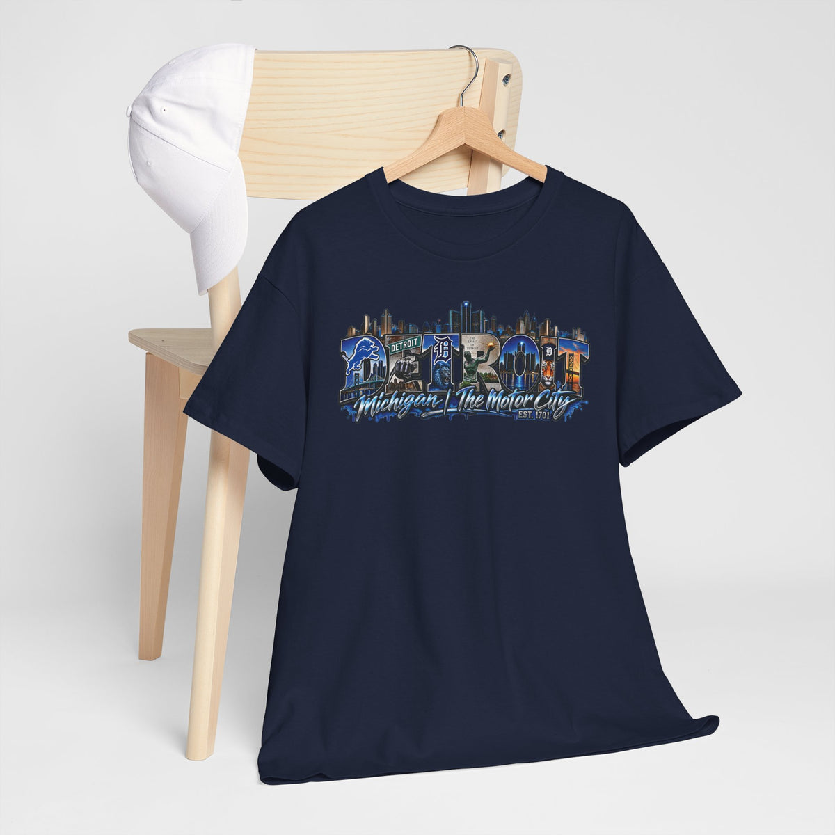 Detroit skyline collage T-Shirt | Detroit Michigan Motor City Tee