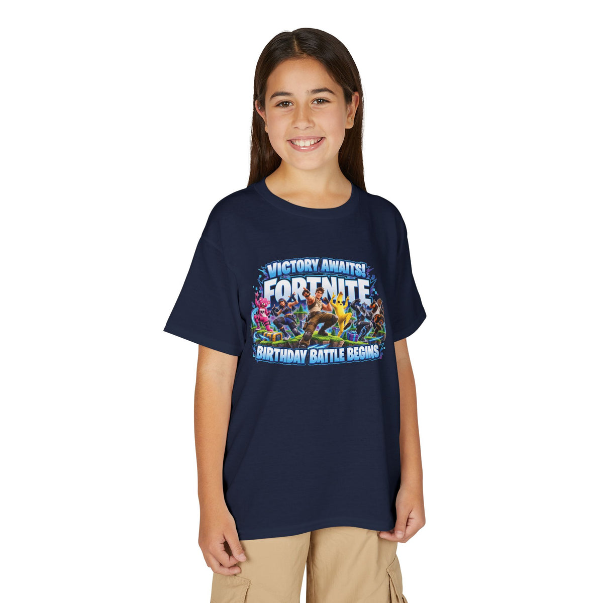 Fortnite Victory Awaits Birthday Battle Youth T-Shirt