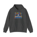 Different Is Beautiful hoodie | colorful graffiti text, stars & flowers