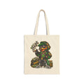 Smoky Duck Character Tote Bag | Hip Hop Streetwear, Cannabis Leaf Design