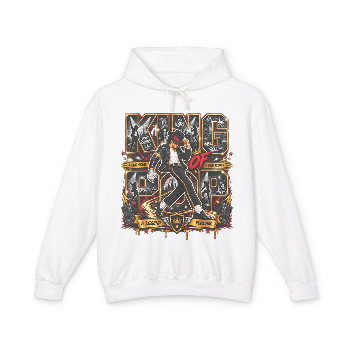 King of Pop Graphic Hoodie | Retro Michael Jackson Tribute