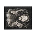 Malone Singer Portrait Blanket | Music Notes Microfiber Throw