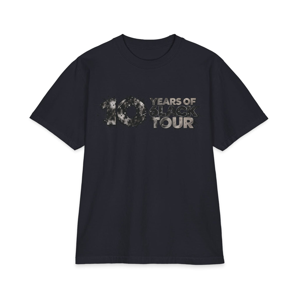 10 Years of 6lack Tour T-Shirt | 6lack Tour Bear Paw Graphic
