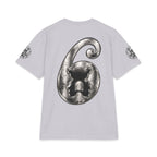 10 Years of 6lack Tour graphic T-Shirt | Number 6 back design